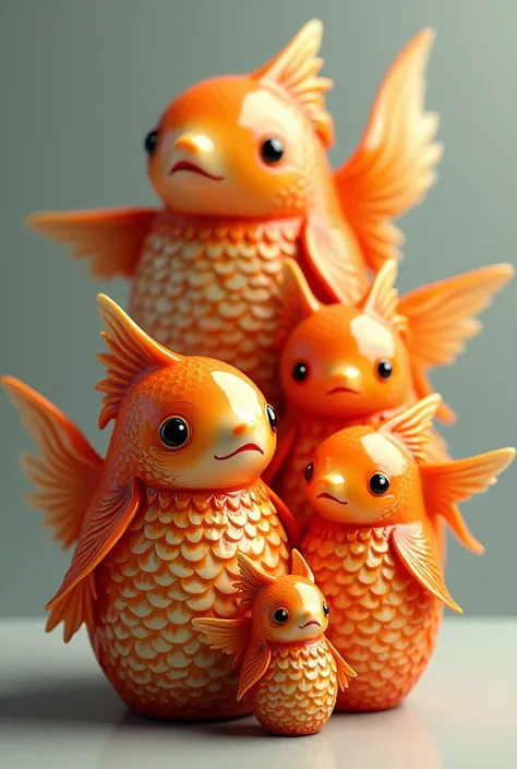 Goldfish shaped Matryoshka