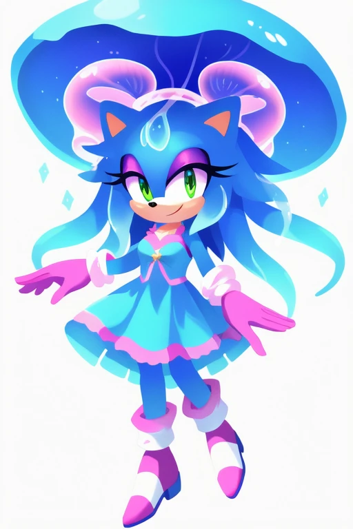 Female furry jellyfish sonic style 