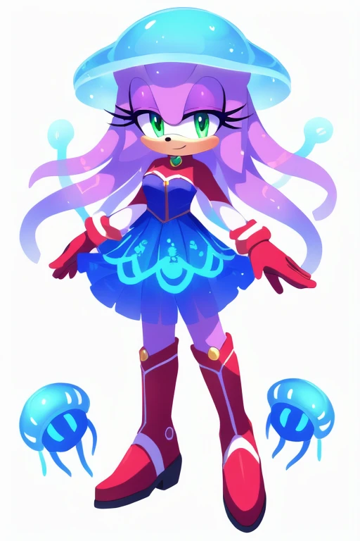 Female furry jellyfish sonic style 