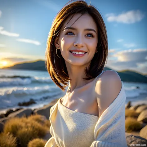 (Realistic, 超Realistic:1.4), 16K HDR, High resolution,((Whiskey Glass)),((Whiskey Bottle)),((Whiskey Glass)),Happy Smile、Short Hair,The best smile、Japanese Actress,so beautiful(It looks like the real thing),Evening Dresses,Cocktail Dresses、Whiskey Bottle、T...