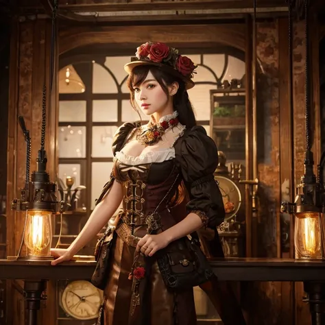 Rose flower、Steampunk Style