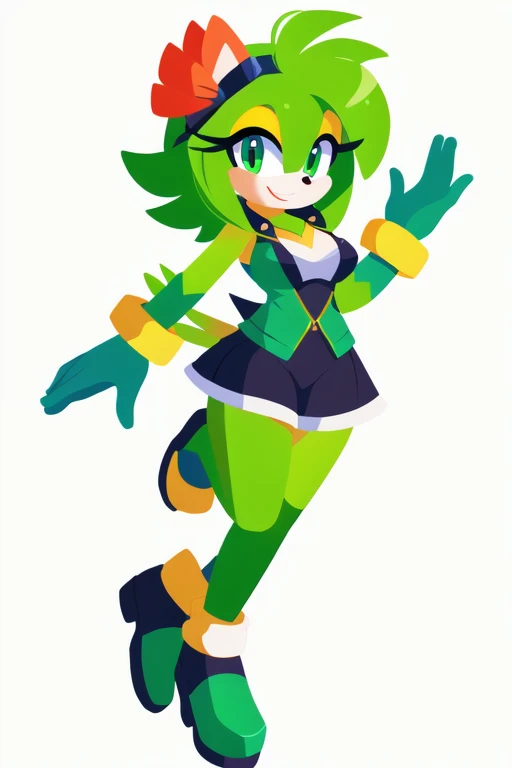 Female sarina green parrot sonic style 