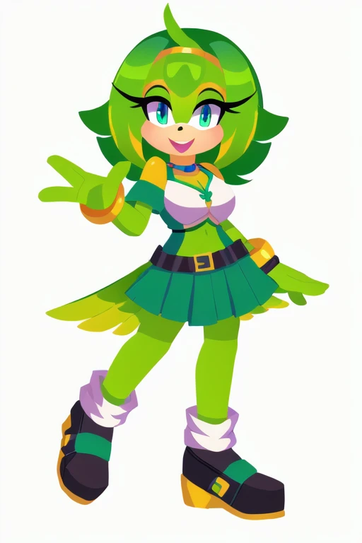 Female sarina green parrot sonic style 