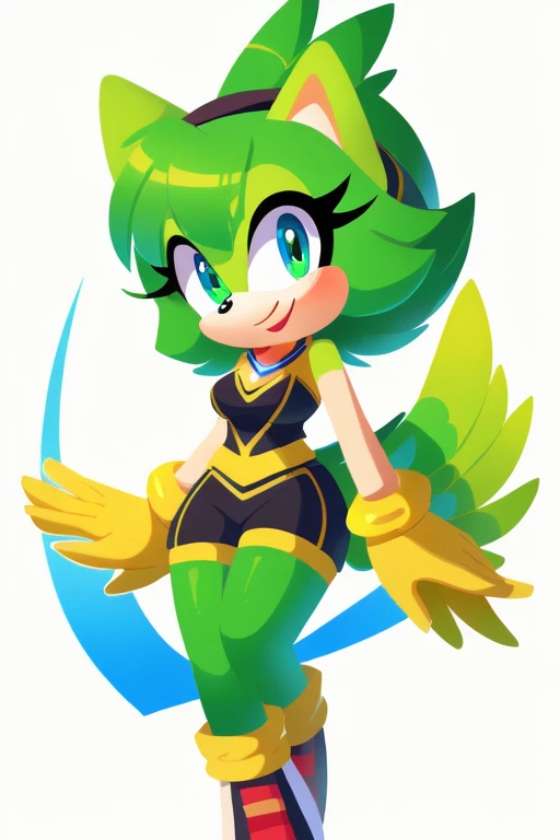 Female sarina green parrot sonic style 