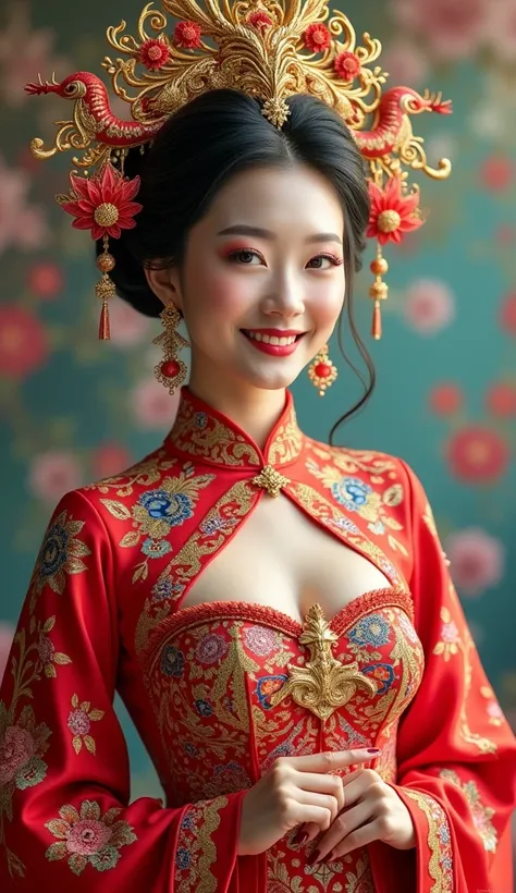 jianjue, wanjianguizong, 16k, masterpiece, textured skin, embellished costume, Award winning photos, extremely detailed, stunning, intricate details, absurd, highly detailed woman, extremely detailed eyes and face, dazzling bright eyes, (very detailed fing...