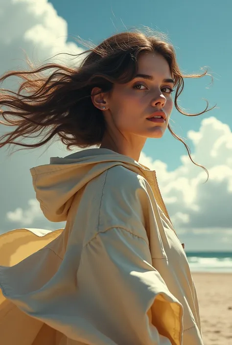 , beautiful woman, Wind Breakers