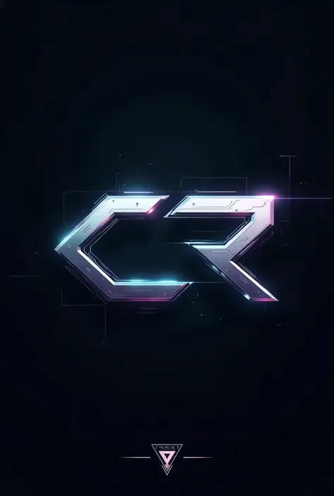 Cryptorahul crypto channel logo with CR initial with scifi tone