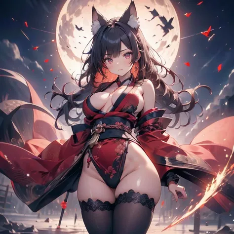 full body Waifu beautiful detailed eyes, beautiful detailed lips, extremely detailed eyes and face, longeyelashes, 1girl, sensual, young woman, sexy medium / large breasts, beautiful feminine face, nice sexy thighs, slim, sexy, erotic, beautiful clothes, p...