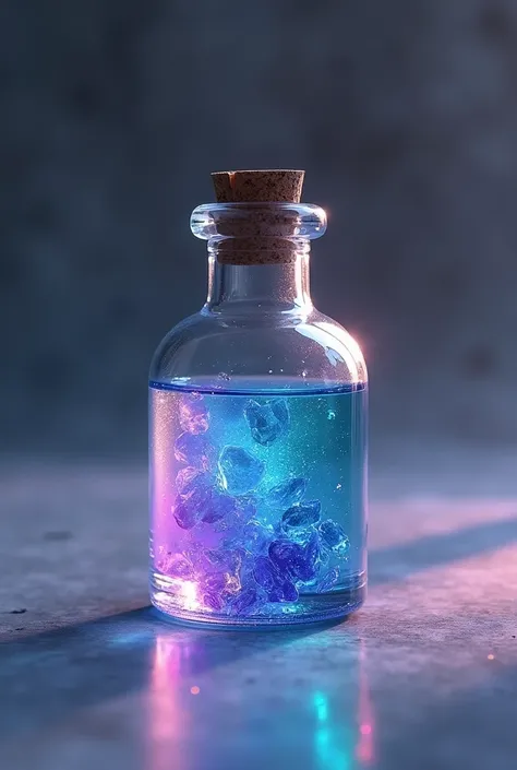 A Potion with a Iridescent, shifting between shades of violet, blue, and green depending on the angle of the light