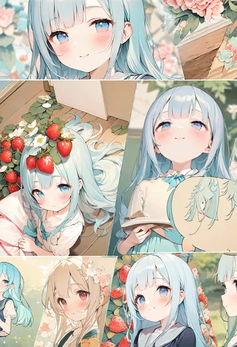 masterpiece, best quality, extremely detailed, (illustration, official art:1.1), 1 girl ,(((( light blue long hair)))), ,(((( light blue long hair)))),light blue hair, , long hair ((blush)) , cute face, big eyes, masterpiece, best quality,(((((a very delic...