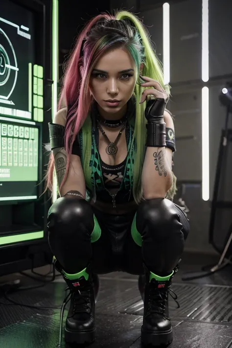  Nova Nova is a hacker with virtuoso skills in penetrating the most secure systems. Her hair is dyed acid green, which reflects her love of bright highlights and symbolizes her toxic nature in the world of digital warfare. Her face is tattooed with symbols...