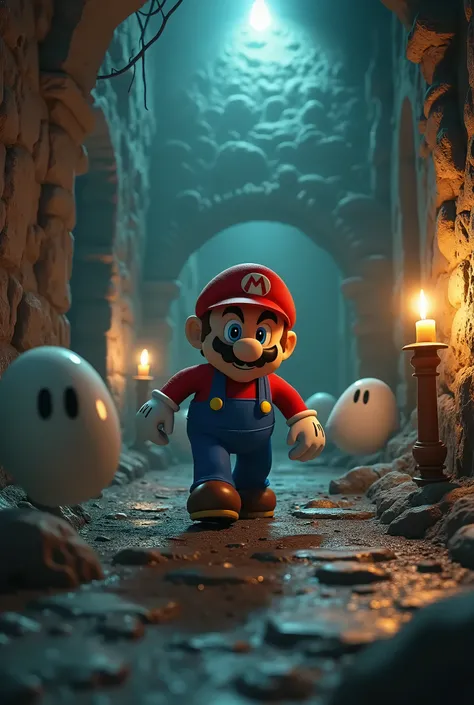 realistic. Mario in Boos ghost castle