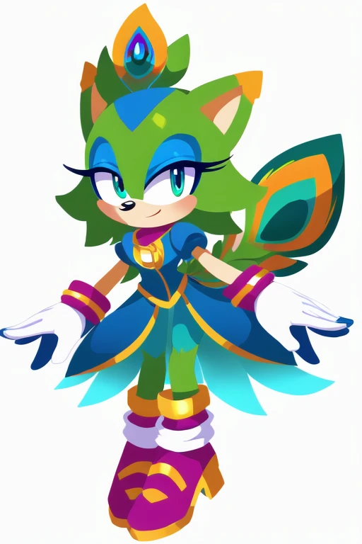 Female peacock sonic style 