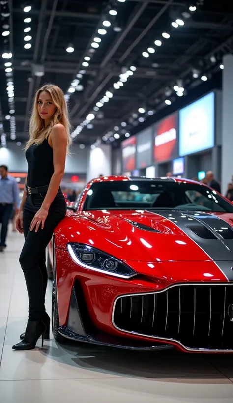 famous car show.car show model