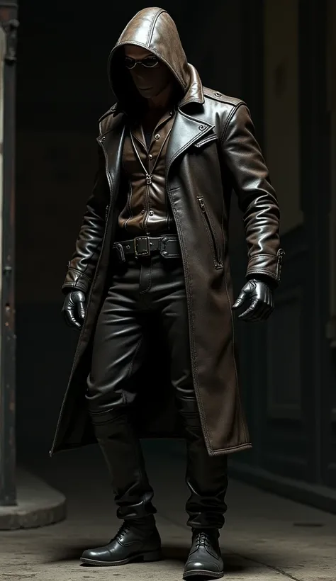 Thief in full Leather, Leather Gloves, Leather Boots and Leather Halfmask