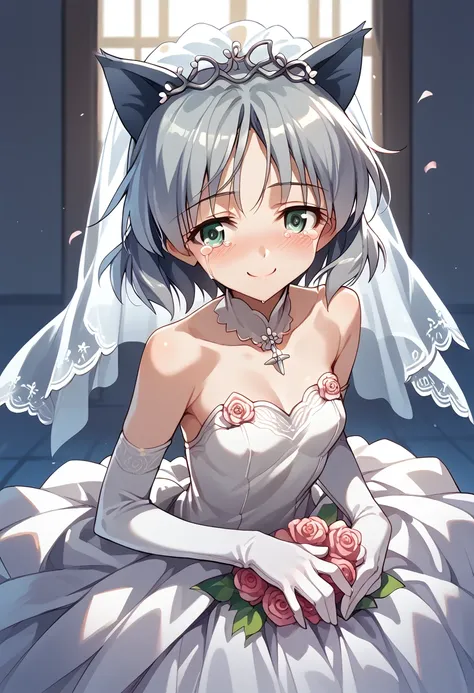 masterpiece,high resolution,best quality,8k(sanya v. lithuanians,strike witches)smile,crying(wedding dress,bridal veil)wedding v...