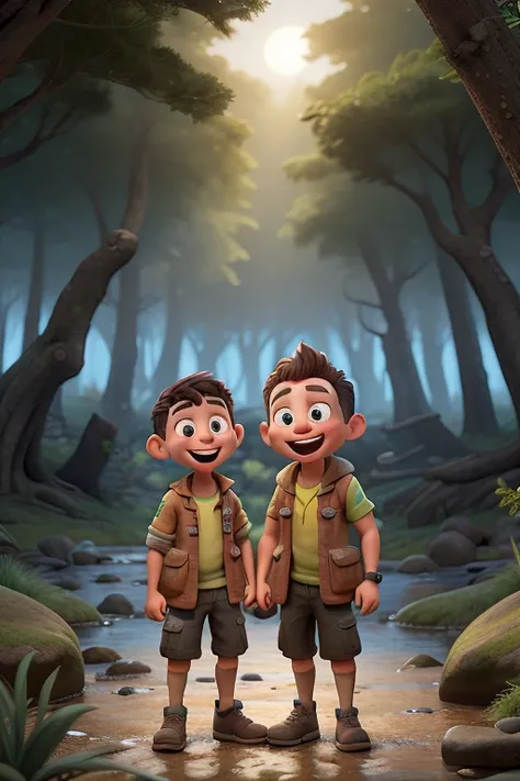 Heres a story about Alex and Jammys thrilling adventure:


Alex and Jammy, inseparable friends since childhood, embarked on a spontaneous camping trip in the nearby forest. Excitement filled the air as they ventured deeper, setting up camp near a babbling ...