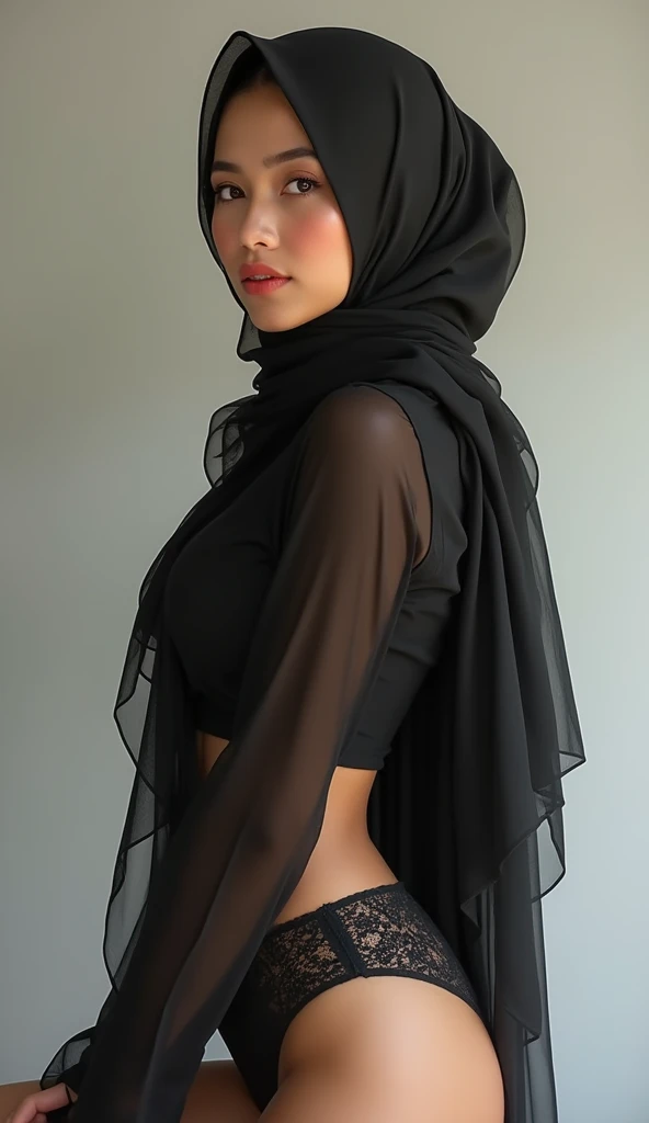 Malaysian girl, hijab, sexy, thigh, masterpiece, high quality, reality