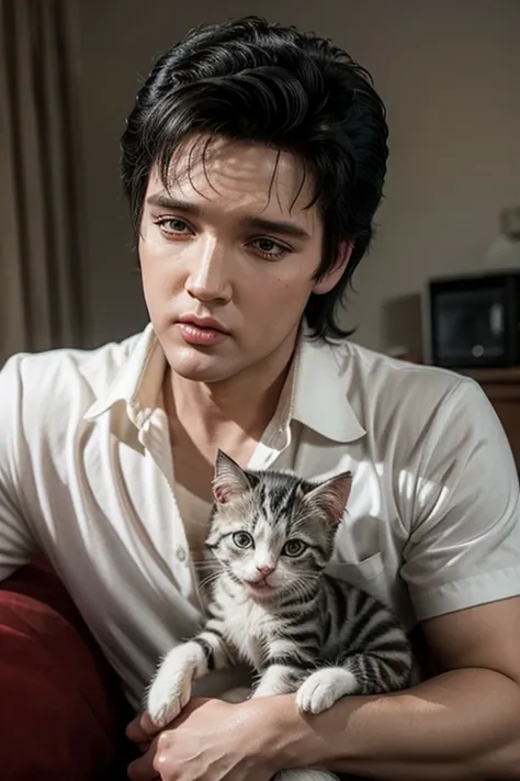 Elvis Presley Finds Abandoned Kitten