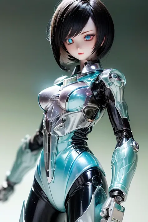 (SFW:2), photorealistic, realistic photo, 8k, ((highest quality)), ((masterpiece)), (extremely detailed), kukolnydom, doll, mecha musume, mechanical parts, robot joints, head gear, bodysuit, (cowboy shot, mature woman, 21yo, 21_years_old, solo:1.6), (wield...