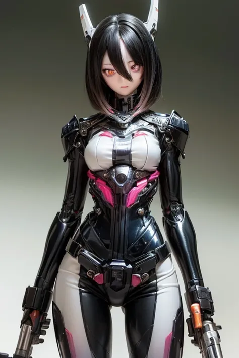 (SFW:2), photorealistic, realistic photo, 8k, ((highest quality)), ((masterpiece)), (extremely detailed), kukolnydom, doll, mecha musume, mechanical parts, robot joints, head gear, bodysuit, (cowboy shot, mature woman, 21yo, 21_years_old, solo:1.6), (wield...