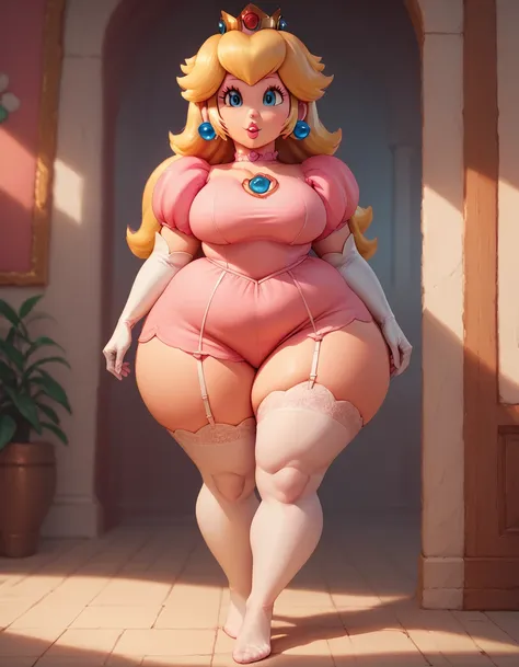 princess peach ,milf  , wide big hips, stockings, plump, bbw,