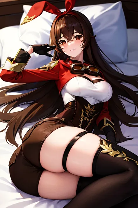 masterpiece, best quality, ultra detailed, 1girl, amber, long hair, bangs, brown hair, ribbon, hair between eyes, (brown eyes:1....