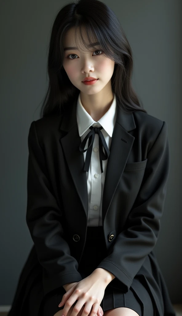 Please be careful when viewing:-2, Retro school girl photo, Realistic, Black and White Photography:1.37, Black and White Photography:1.37, Beautiful woman face, Look straight into the camera:1.37, Present your sketchbook:1.21, In your sketchbook"thank you....