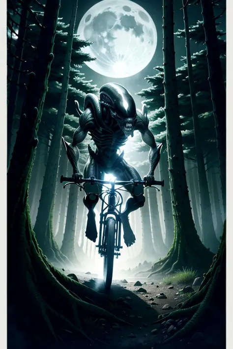 (Cowboy Shot),  SFW, (masterpiece), (Best Quality:1.0), (Ultra-high resolution:1.0), deTailed eyes
BREAK
2 xeno, 2 Monsters, Sharp teeth, SF, Pedaling, Tail,
Green Blood, Acid Break
(forest, moonlight, Amazing views)