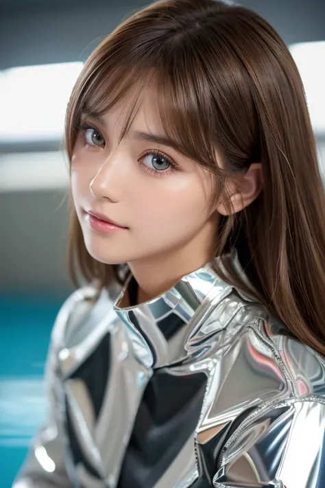 A very beautiful girl like an angel,11,
Beautiful detailed eyes with detailed double eyelids,
(Big Eyes:1.4),
length, ストレートなBrown Hair, 
Bangs are visible through the fabric,
Sharp focus,small, Straight nose,
Beautiful and exquisite face and eyes, 
Downcas...