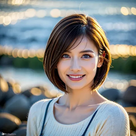 (Realistic, 超Realistic:1.4), 16K HDR, High resolution,((Whiskey Glass)),((Whiskey Bottle)),((Whiskey Glass)),Happy Smile、Short Hair,The best smile、Japanese Actress,so beautiful(It looks like the real thing),Evening Dresses,Cocktail Dresses、Whiskey Bottle、T...