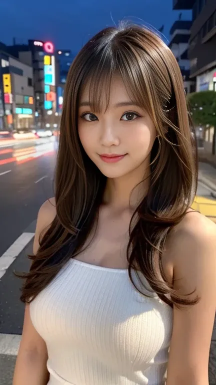 masterpiece, One beautiful girl, Detailed eyes, Swollen eyes, Best Quality, Ultra-high resolution, (Realistic: 1.4), Cinematic Lighting, Japanese, Asian Beauty, Super Beauty, Beautiful Skin, Slender, Frontal shooting angle, (A hyper-Realistic), (Highlight ...