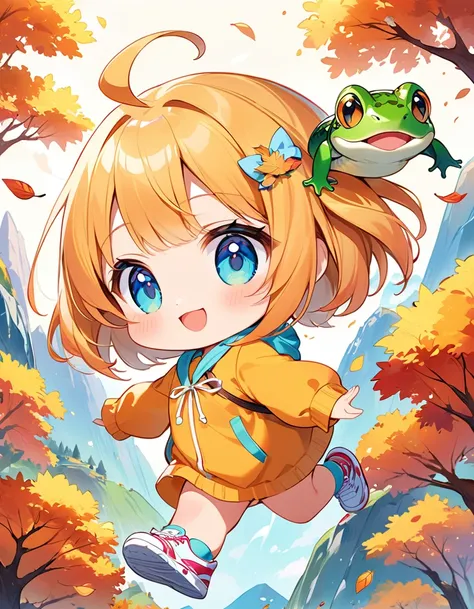 ((Holding a large green stuffed snake:1.3)、((One Girl:1.5)、((Chibi Girl:1.5)))、Kindergarteners:1.5、Best Quality、High resolution、Detailed Background、Beautiful face in every detail、Anatomically correct、Detailed facial expressions、fine grain、((whole body, Fro...