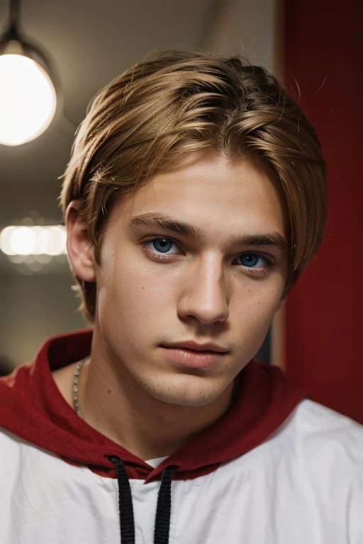  1 teenage boy blue eyes blond hair yes aesthetic division 