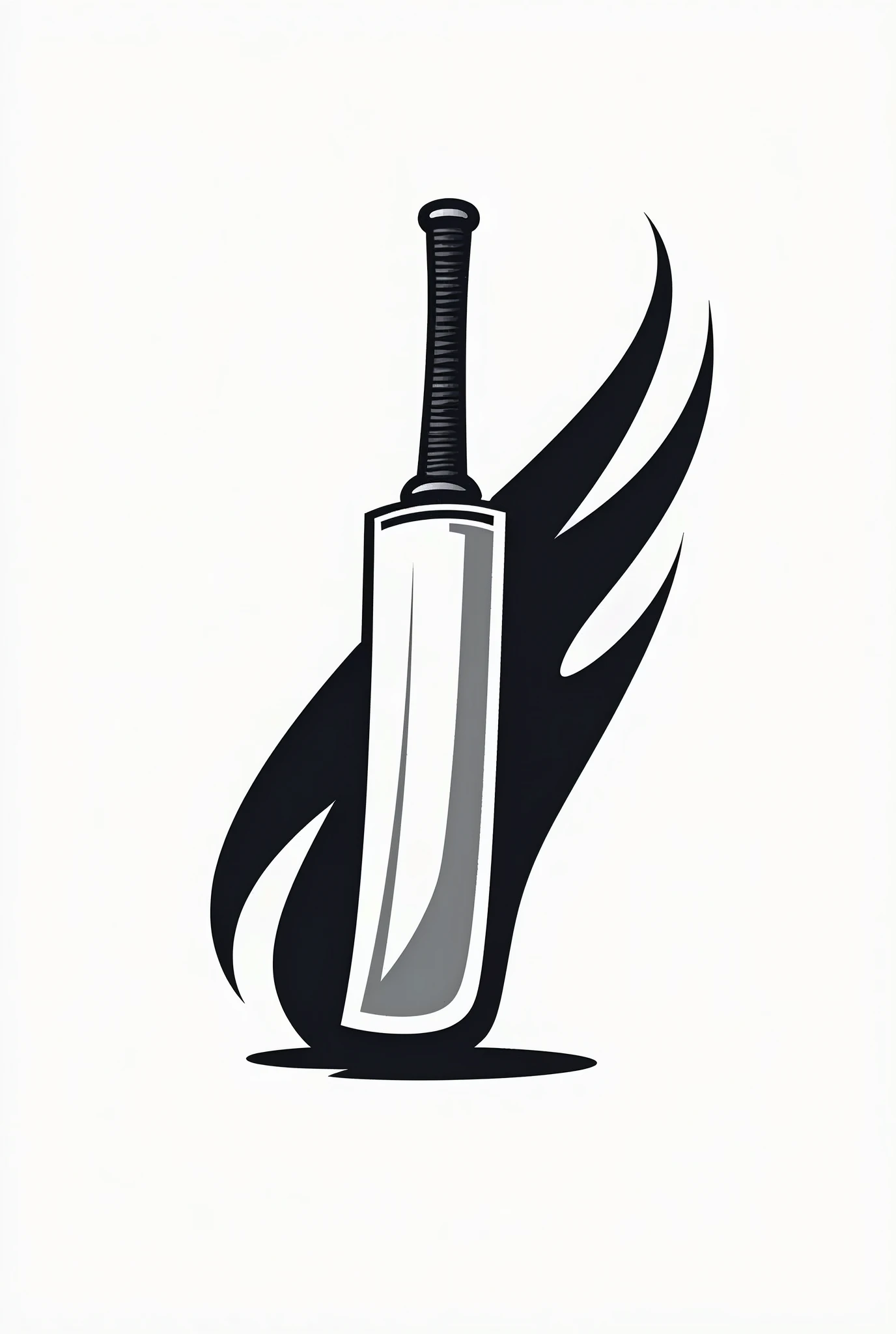 Cricket bat logo 