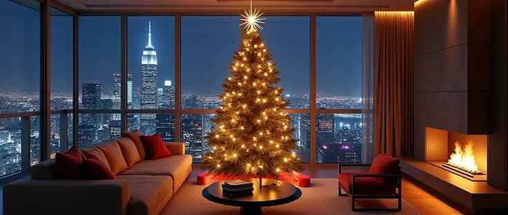 LUXURY CONDOMINIUM ,CHRISTMAS TREE, NIGHT VEIW, FIREPLACE

