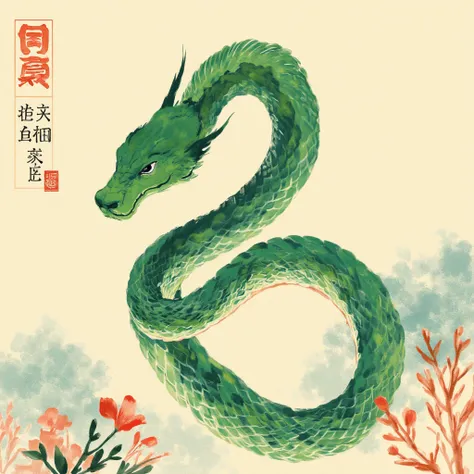 Green snake, Chinese ink brush art style, graceful brushwork, elegant compositions, traditional motifs, professional-grade execution, captures the essence of Chinese culture and aesthetics.
surreal, best quality, masterpiece, photorealistic, very aesthetic...