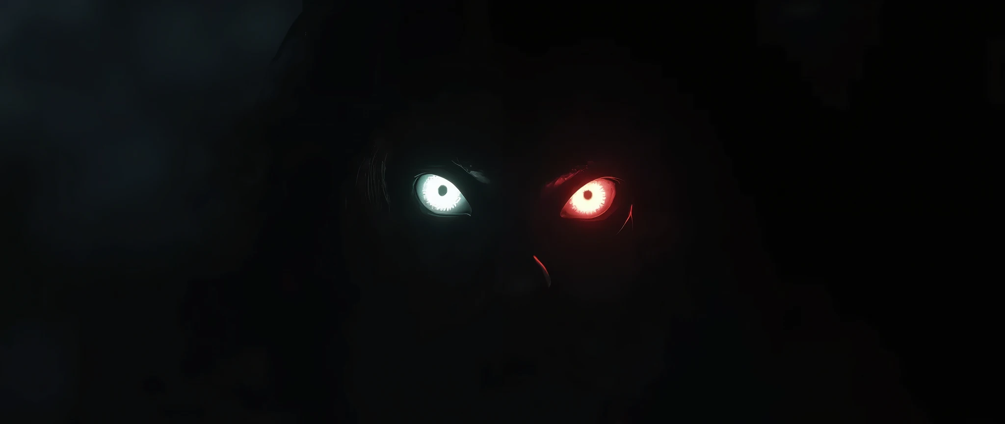 ultra hdr , ultra details high resulation hyper realistic ScaryGlowing Eyes in Darkness

Background: A pitch-black, endless void that swallows all light, creating an atmosphere of pure darkness.
Foreground: A pair of glowing eyes, piercing through the blac...