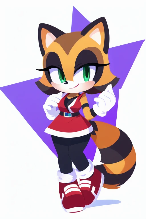 Female raccoon sonic style 