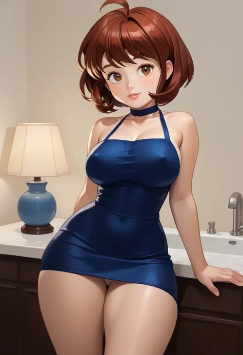 Ranma Chan (araffe with shaped derriere:1.4)(large ass)(tight mini dress)(thick thighs:1.0)(medium breast)(slim thick)