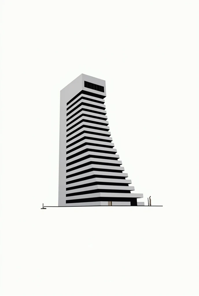 Create a poster of this exact building, using a monochromatic color (blue), using the rule of thirds and being minimalist