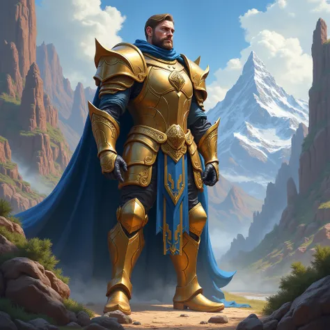 paladin, Fantasy painting art style, imaginative, dynamic composition, professional-grade execution, creates immersive world and landscape, painterly, epic, magical
﻿
full body, Professional, perfect composition, ultra-detailed, intricate details