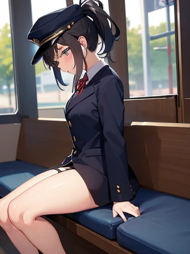 conductor、女性conductor、Station staff、女性Station staff、Train crew、助成のTrain crew、Uniform cap、Black Hair、ponytail、Naughty older sister、Spread your legs、Reopen、おcat、cat、Sex、男の人とSex、おcatにちんちんを入れる、Put your penis in your vagina、エッチな女性conductor、バックでSex、rape、Creampie...