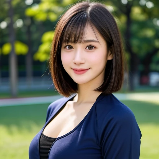 (kawaii 24 year-old Japanese girl, Nogizaka idol, Korean idol, track and field player), healthy female athlete body, (glossy black hair, very short hair, pixie cut, bangs:1.3), (rounded face, beautiful black eyes, single eyelid, no makeup:1.2), (feel at ho...