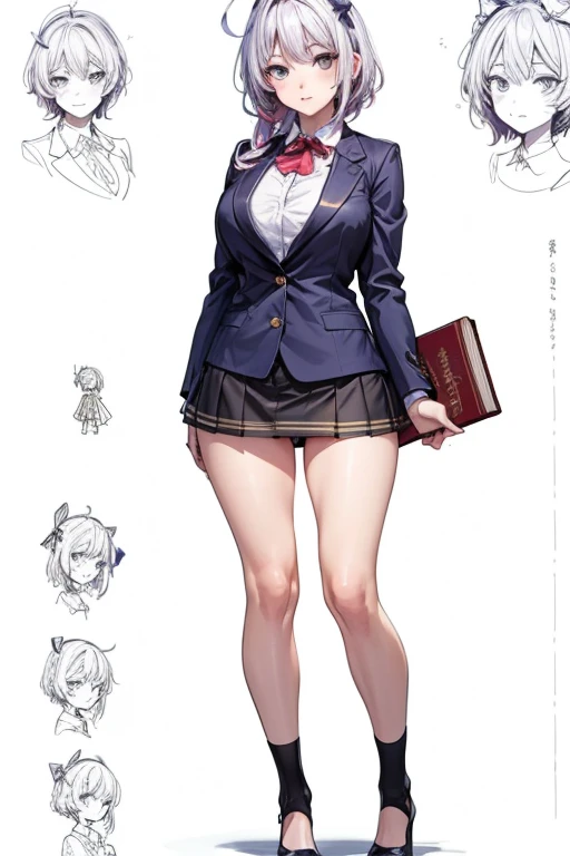 girl, Alone, whole body, Head to Toe, Standing, (Huge_chest:1.3),

Character design sheet, Character setting book, 設計図のdrawing, drawing, Blueprint, drawing,
((Character design sheet:1.7, Character setting book:1.7,)),

anime/cartoon character wearing a gir...