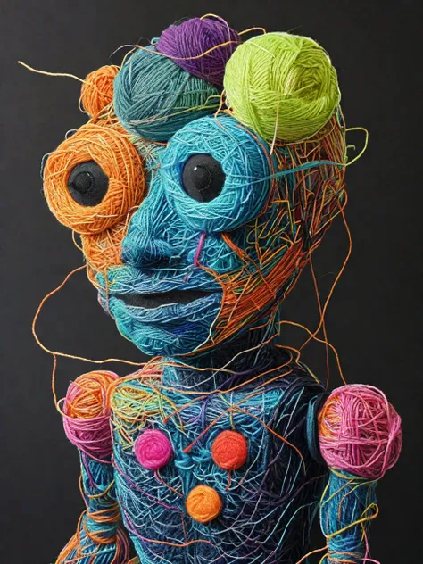 benderbot Yarn art style  