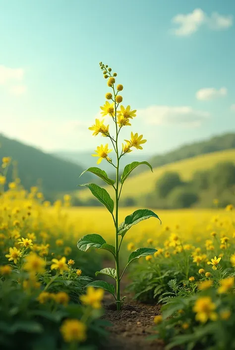 A mustard seed plant, followed by a shot of mustard oil being extracted.