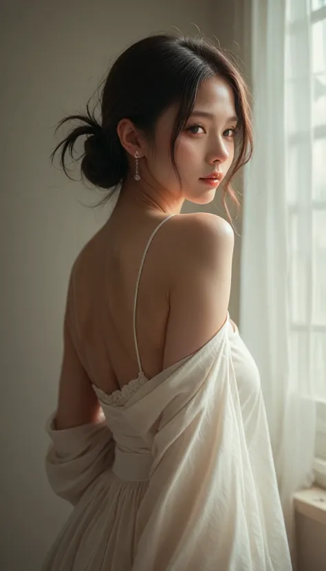 a beautiful japanese girl, ultra-high resolution,ultra high definition、high class clothing,clear,