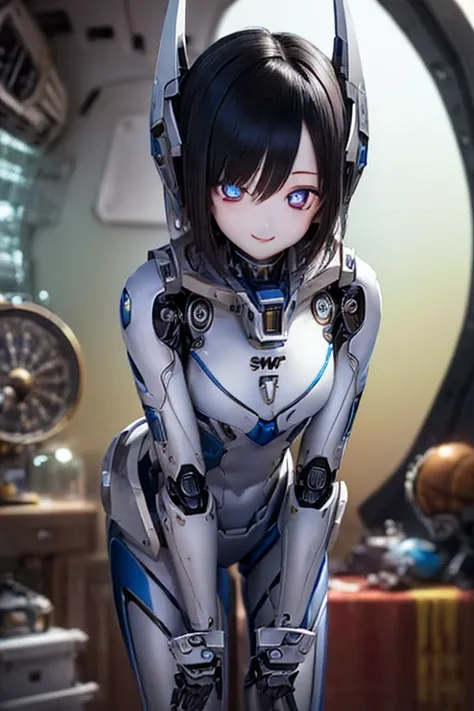 (SFW:2), photorealistic, realistic photo, 8k, ((highest quality)), ((masterpiece)), (extremely detailed), kukolnydom, doll, mecha musume, mechanical parts, (robot joints, bodysuit, head gear), (cowboy shot, spaceship room, mature woman, 21yo, 21_years_old,...