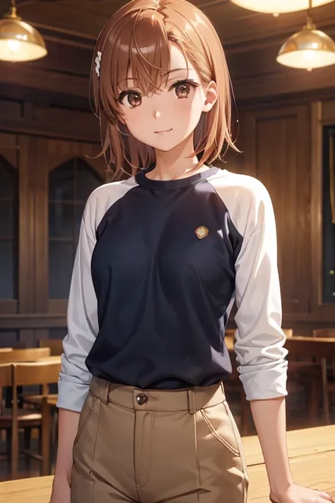 misaka mikoto、Shiny Hair, Short Hair, (Beautiful brown eyes、Sparkling eyes, Fine grain、The perfect highlight)、smile、Super detailedな目、Highly detailed face, Highly detailed eyes,Cowboy Shot、



One Girl、(masterpieceBest Quality, so beautiful, Super detailed)...